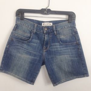 Wildfox Denim Shorts Blue Size 24